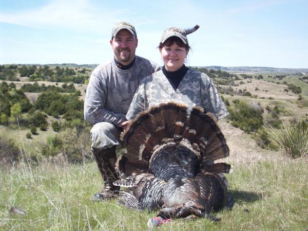 Mom and I with her first Turkey