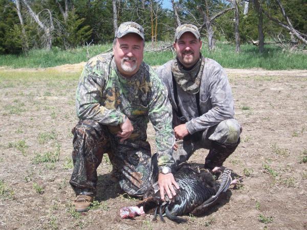 Dad with his Triple Bearded Monster